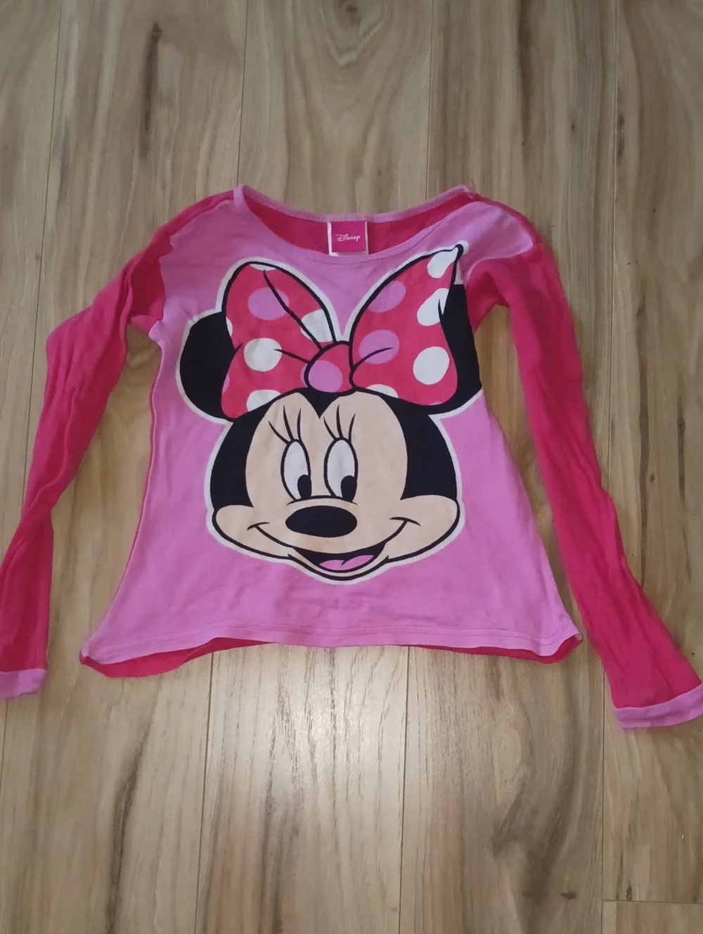 🔴10/$13❗️SALE❗️Disney Pink Minnie Mouse Long Sleeve Tee